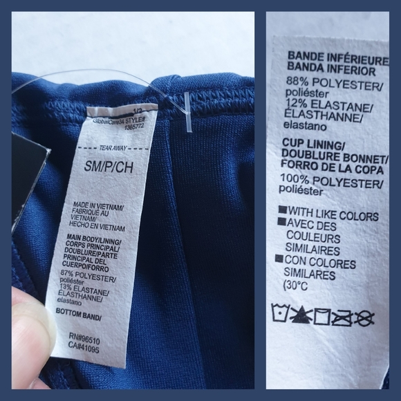 Under Armour Wm's UA Indigo Blue Infinity Medium Impact Racerback Sports Bra SM - Picture 13 of 16